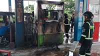 Kebakaran SPBU Mandirancan Kuningan