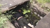 Korban ditemukan meninggal didalam parit trotoar di Cirebon